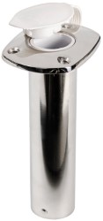 SS vertical flush-mounting rod holder 42 mm 